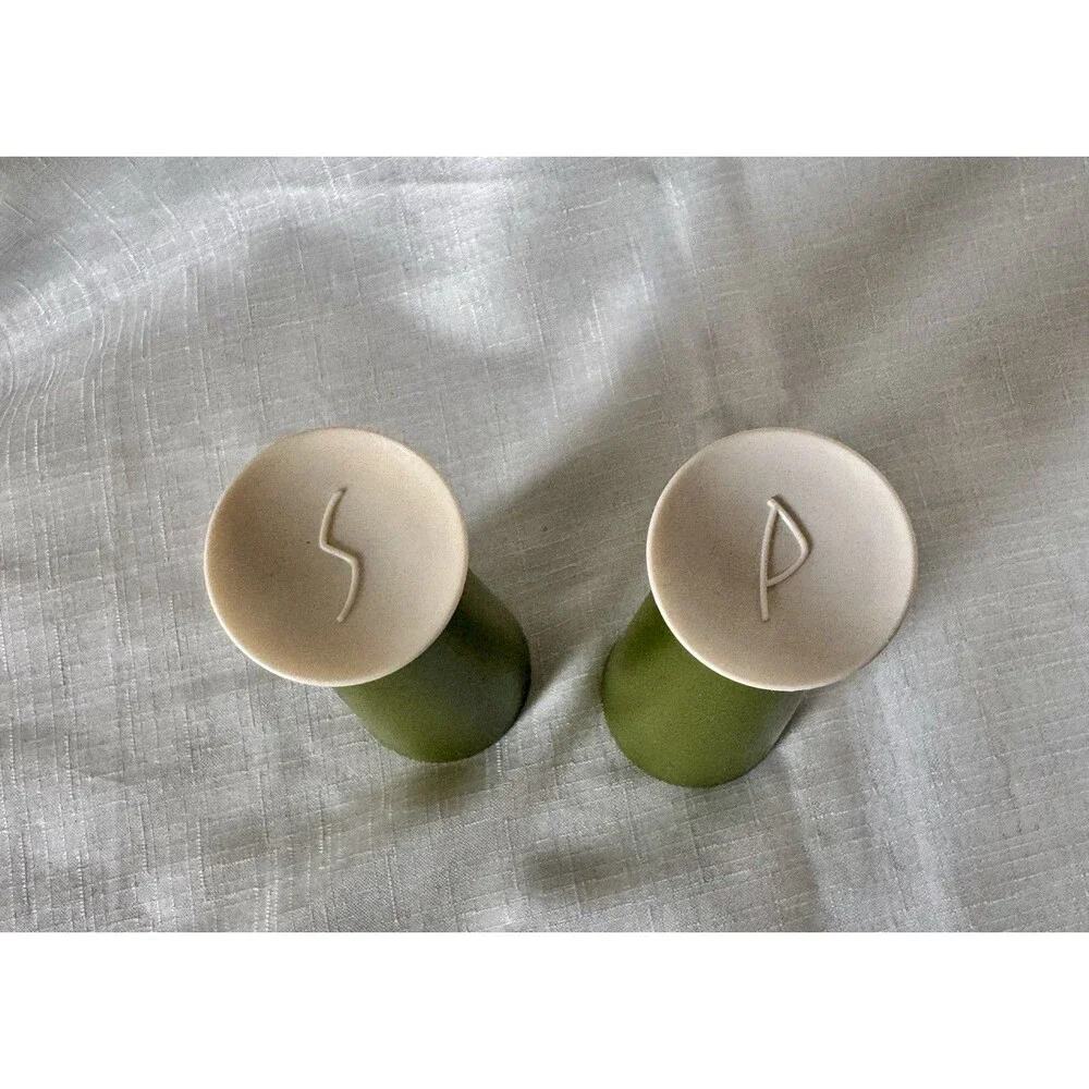 Vintage MCM David Douglas Co. 1960’s Accalac Avocado Green 9-piece Hostess Set